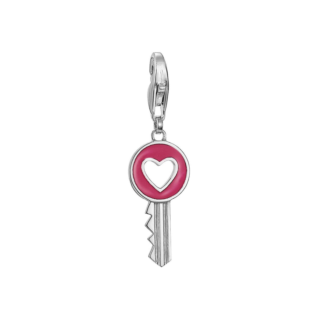 Esprit Anhänger Charms Silber Zirkonia Heart Key ESCH91021A000