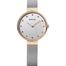 Laden Sie das Bild in den Galerie-Viewer, Bering Damen Uhr Armbanduhr Slim Classic - 12034-064 Meshband