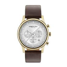Laden Sie das Bild in den Galerie-Viewer, Kenneth Cole New York Herren Uhr Armbanduhr Leder KC15106003