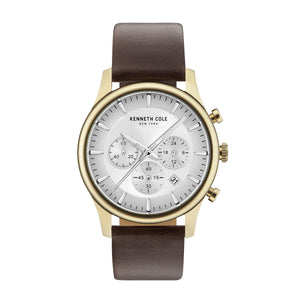 Kenneth Cole New York Herren Uhr Armbanduhr Leder KC15106003