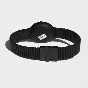 Hip Hop Uhr Armbanduhr Silikonuhr Numbers schwarz HWU0128