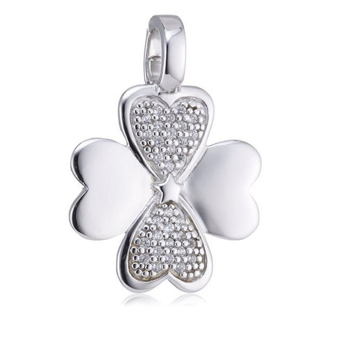 s.Oliver Jewel Damen Anhänger Charm Silber Kleeblatt SO598/01 - 378888