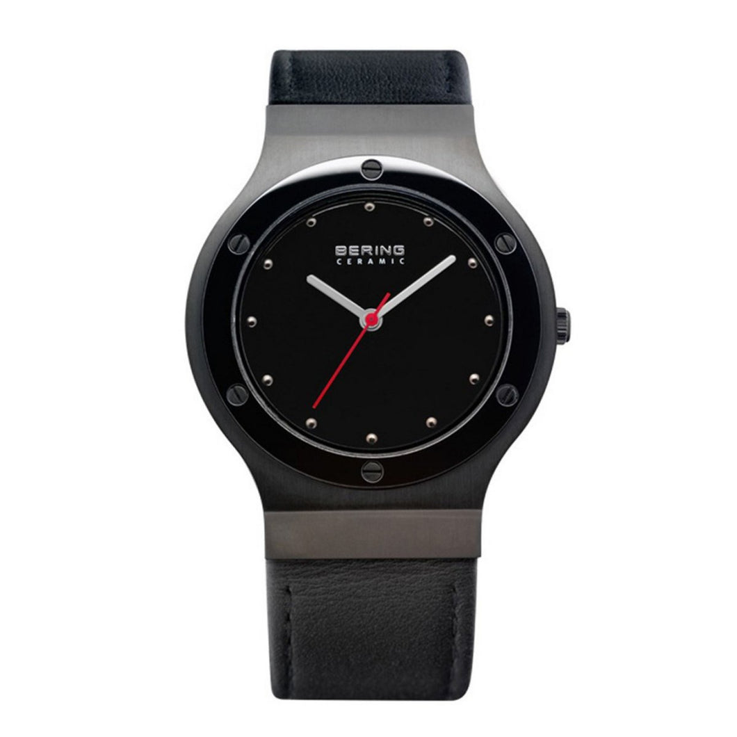 Bering Unisex Uhr Armbanduhr Slim Ceramic - 32538-447 Leder