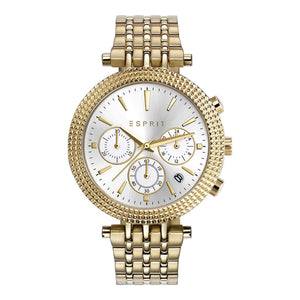 Esprit Damen Uhr Armbanduhr Edelstahl Gold ES108742003