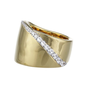 Esprit Collection Damen Ring Silber Gold Zirkonia Phanes Gr.18 ELRG92408B180
