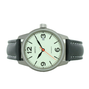 Aristo Herren Uhr Armbanduhr Automatic 5H69Ti Leder