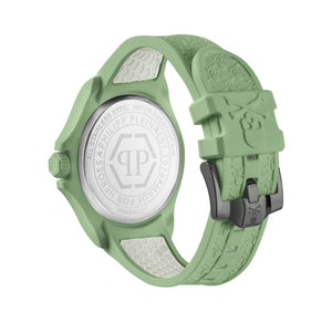 Philipp Plein Unisex Uhr Analog Quarz PLEIN POWER Grün PWKAA0221 Silikon
