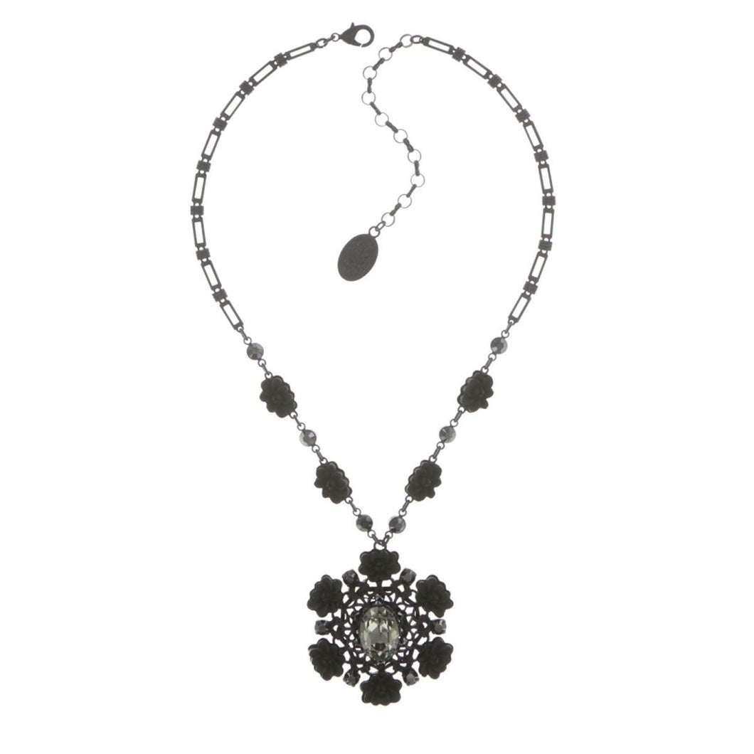 Konplott Kette Collier Blood Bite Vampire black Dark - Big