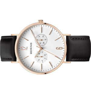 Bering Herren Uhr Armbanduhr Ultra Slim 14240-464 Leder