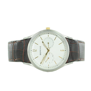 Bering Herren Uhr Armbanduhr Slim Classic - 11839-501-1 Leder