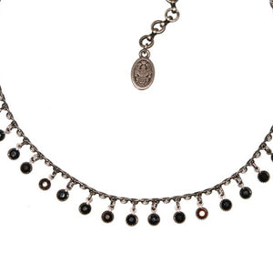 Konplott Halskette Collier Waterfalls black silber