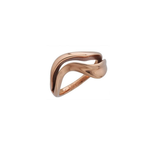 Misaki Damen Ring Edelstahl Rotgold Gr.54 VAGUES QCRRVAGUES54