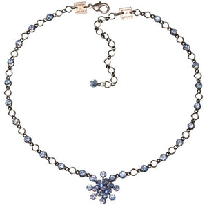 Konplott Halskette Collier Magic Fireball hellblau Hell-Saphir