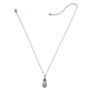 Konplott Halskette Collier Yoga Californica multi light Tropfen