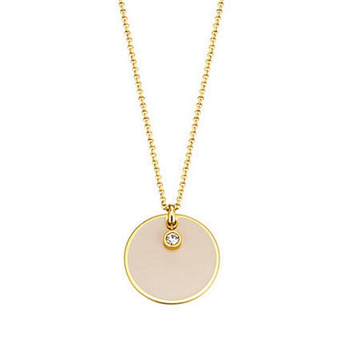 Esprit Damen Kette Edelstahl Gold Zirkonia Fancy ESNL13169B800