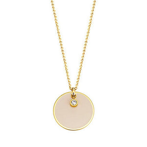 Esprit Damen Kette Edelstahl Gold Zirkonia Fancy ESNL13169B800