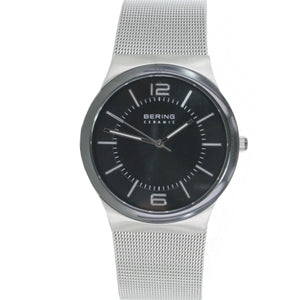 Bering Herren Uhr Armbanduhr Slim Ceramic - 32239-000-1 Meshband