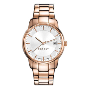 Esprit Damen Uhr Armbanduhr Victoria Edelstahl Rosé ES108382002