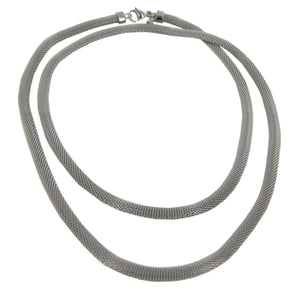 Skagen Damen Kette Collier silber Edelstahl Mesh silber JNSS037L