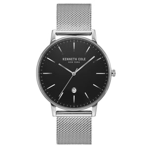 Kenneth Cole New York Herren-Armbanduhr Analog Quarz Edelstahl KC50009004