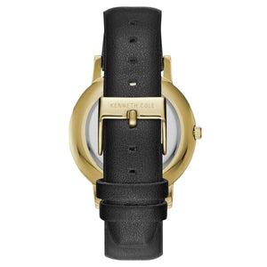 Kenneth Cole New York Herren-Armbanduhr Analog Quarz Leder KC15202002