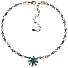 Laden Sie das Bild in den Galerie-Viewer, Konplott Halskette Collier Magic Fireball türkis indicolite