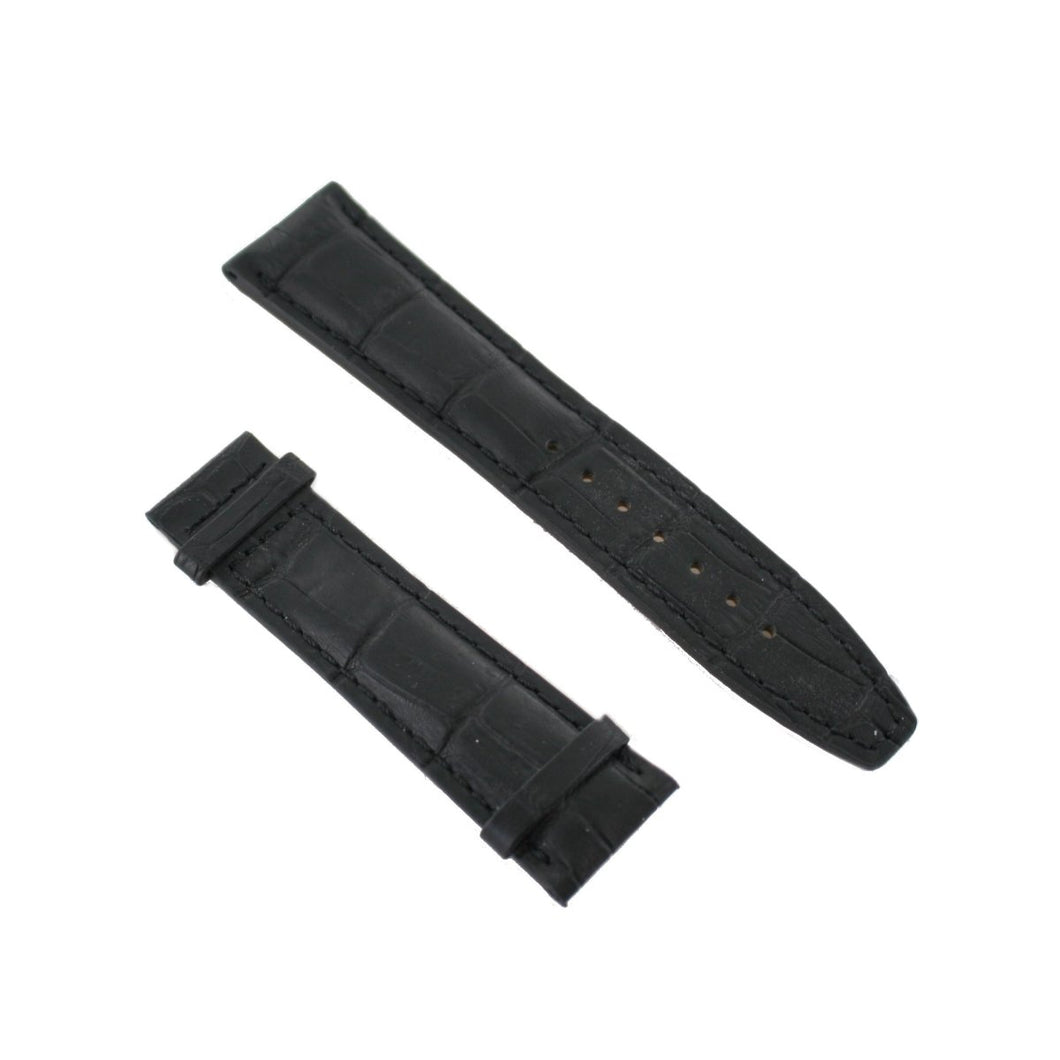 Ingersoll Ersatzband für Uhren Leder schwarz Kroko 23 mm