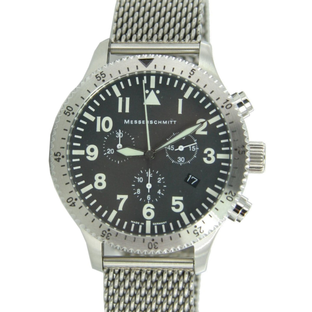 Aristo Herren Messerschmitt Uhr Chrono Fliegeruhr ME 5030M / 5030M