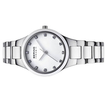 Laden Sie das Bild in den Galerie-Viewer, Bering Damen Uhr Armbanduhr Slim Ceramic - 32327-754 Edelstahl
