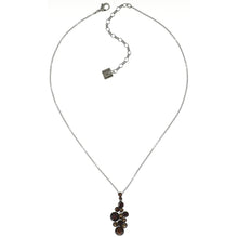 Laden Sie das Bild in den Galerie-Viewer, Konplott Kette Collier Water Cascade brown / red silber