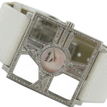 Laden Sie das Bild in den Galerie-Viewer, Misaki Damen Uhr Armbanduhr PCUWDIVA Lederband weiss Zyrkonia