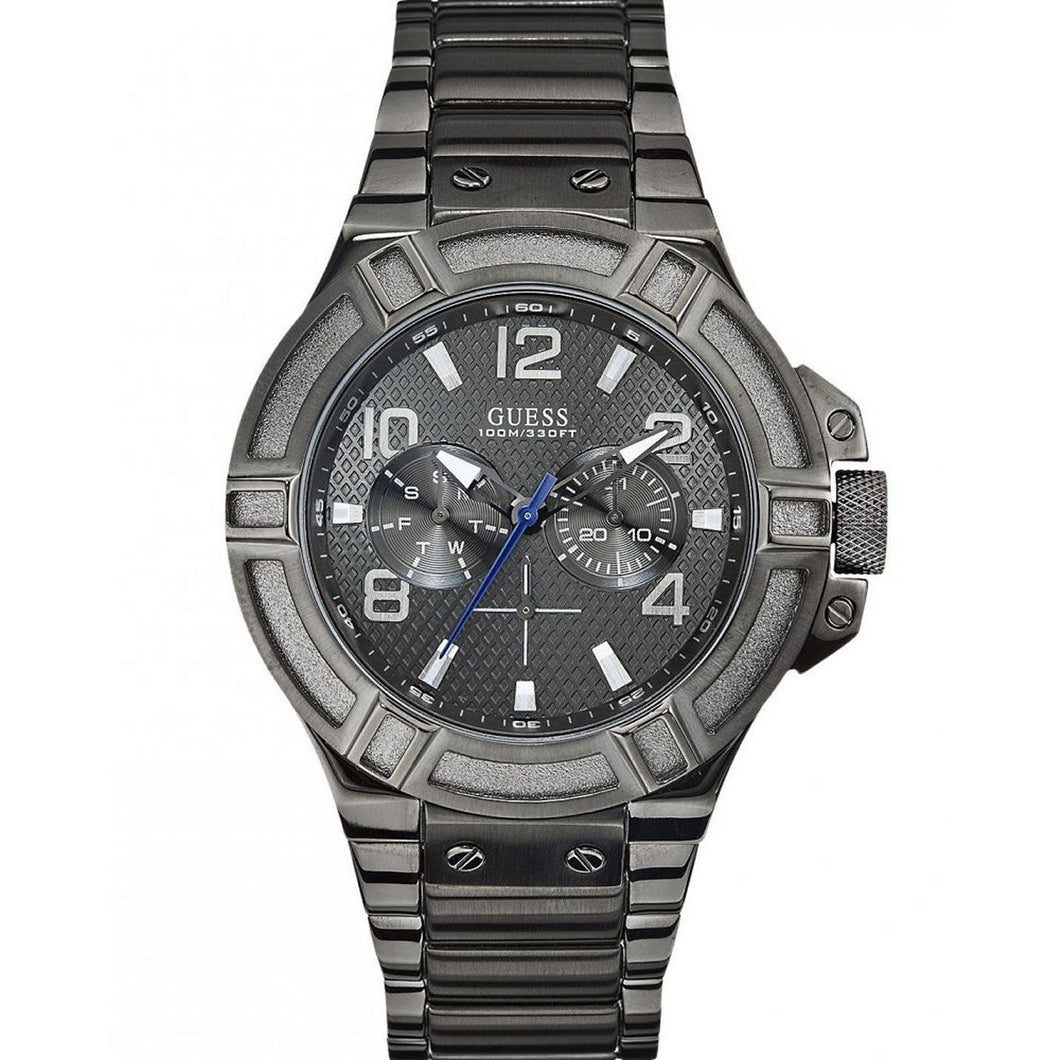 Guess Herren Armbanduhr Uhr Edelstahl Analog W0218G1