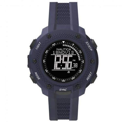 Nautica Herren Uhr Armbanduhr Digital NAI19524G Silikon