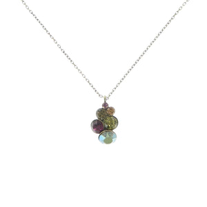 Konplott Kette Collier Petit Glamour grün / lila