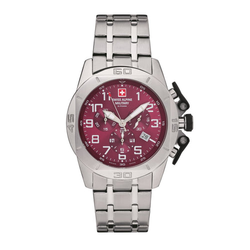 Swiss Alpine Military Herren Uhr Chrono 7063.9136SAM Edelstahl