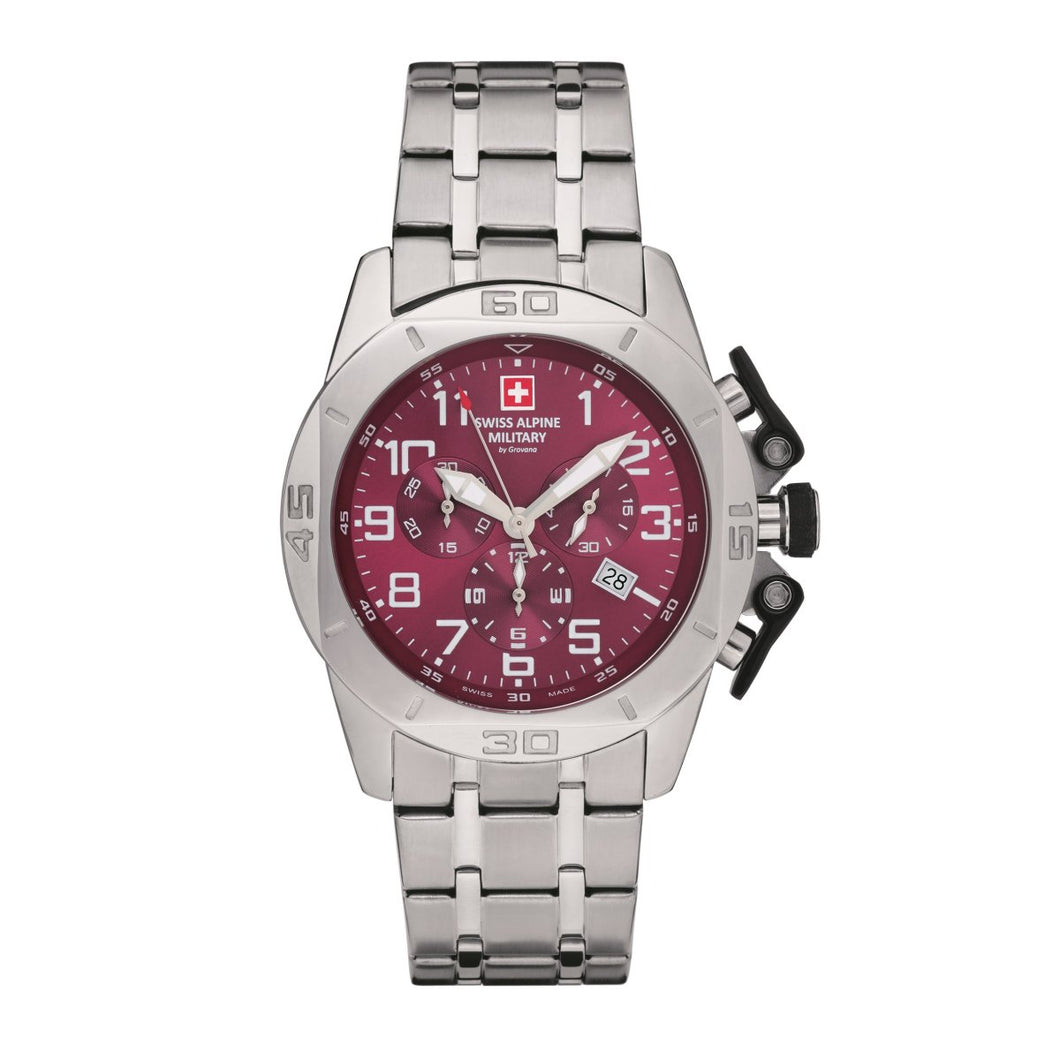 Swiss Alpine Military Herren Uhr Chrono 7063.9136SAM Edelstahl