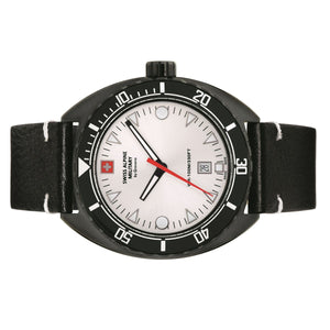 Swiss Alpine Military Herren Uhr Analog Quarz 7066.1572SAM Leder
