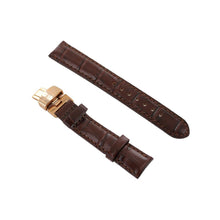 Laden Sie das Bild in den Galerie-Viewer, Ingersoll Ersatzband für Uhren Leder braun Kroko Faltschl.18 mm