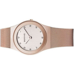 Bering Damen Uhr Armbanduhr Slim Classic - 12927-366 Meshband