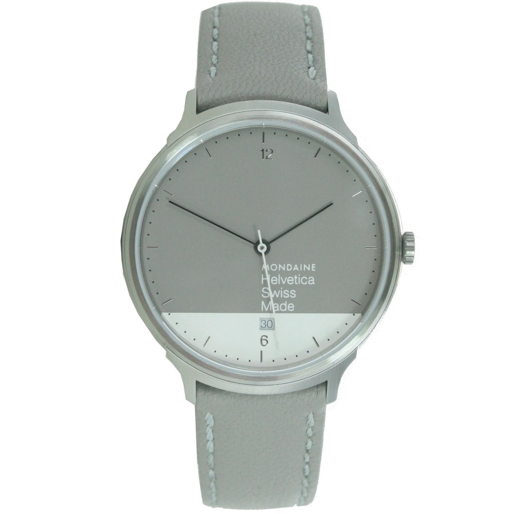 Mondaine Unisex Uhr Helvetica No1 Light GRAPHIC EDITION MH1.L2280.LH Leder