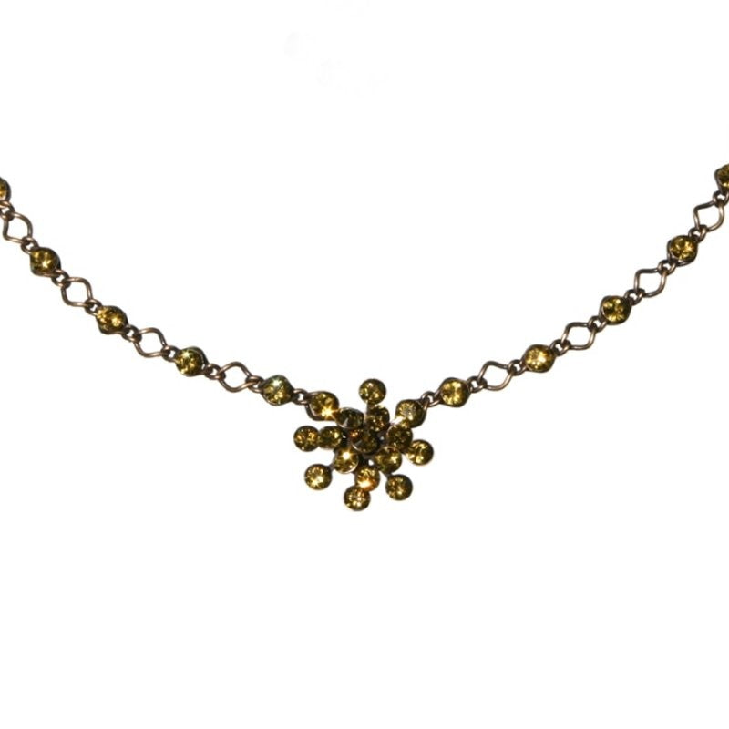 Konplott Halskette Collier Magic Fireball grün Khaki