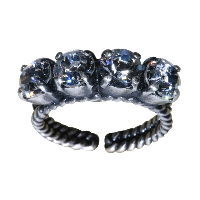 Konplott Ring Colour Snake weiß Kristall SS 29