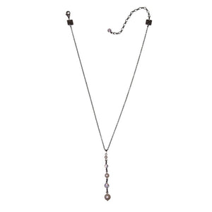 Konplott Halskette Collier Pearl Shadow weiß Kristall