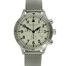 Laden Sie das Bild in den Galerie-Viewer, Aristo Herren Messerschmitt Uhr Chronograph Fliegeruhr ME-5030MBEIGE