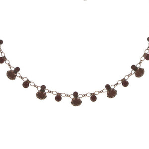 Konplott Halskette Collier Galaxy in Glass red antique