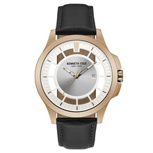 Laden Sie das Bild in den Galerie-Viewer, Kenneth Cole New York Herren-Armbanduhr Analog Quarz Leder 10027460