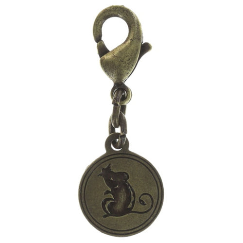 Konplott Anhänger Charm Zodiac Rat/Ratte XS brass/silver