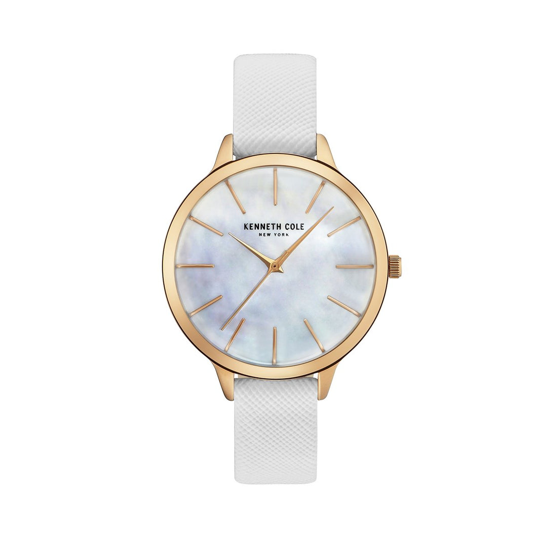 Kenneth Cole New York Damen-Armbanduhr Analog Quarz Leder KC15056001