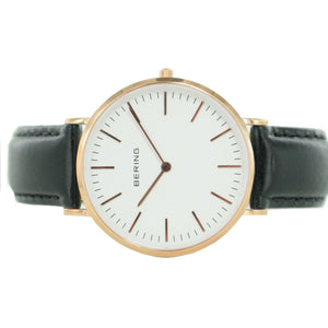 Bering Herren Uhr Armbanduhr Slim Classic - 13738-564-1-s Leder schwarz