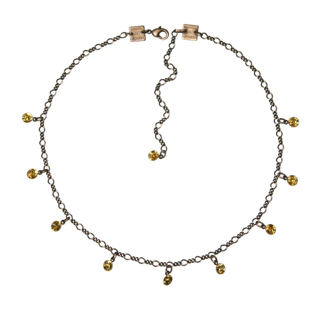 Konplott Kette Collier Tutui Collection hell gelb topaz silber